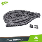 10 Feet #40 Roller Chain with 2 Connecting Links for Automotive Applications