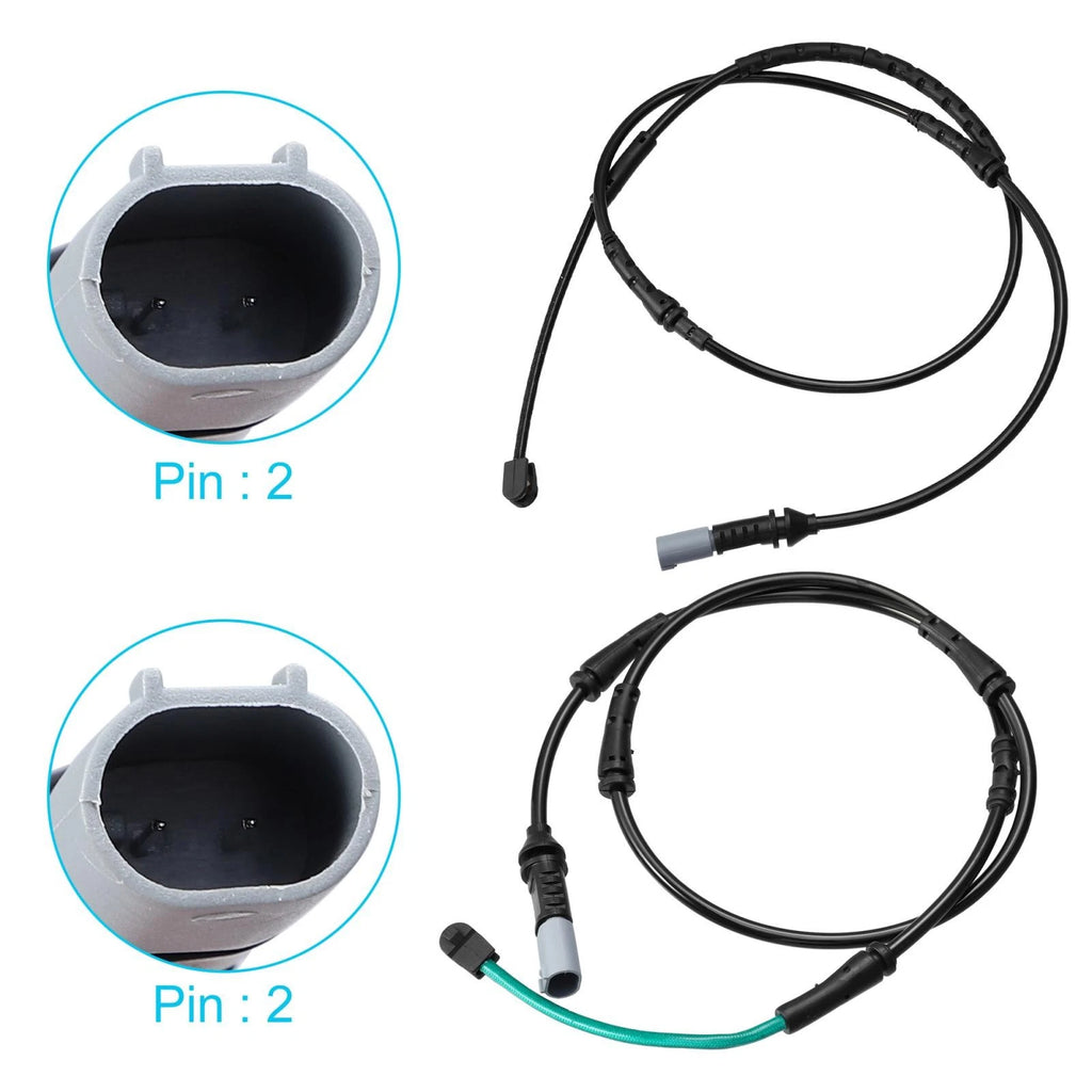 2X Brake Pad Wear Sensor for BMW 535i 528i 550i 535d (2011–2016) 34356791958