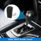1 Pc Gear Shift Knob Cover for Toyota RAV4 (2013–2016) Black Gray Faux Leather