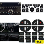 Set of 2 Radio & Climate A/C Button Control Repair Decals for GMC