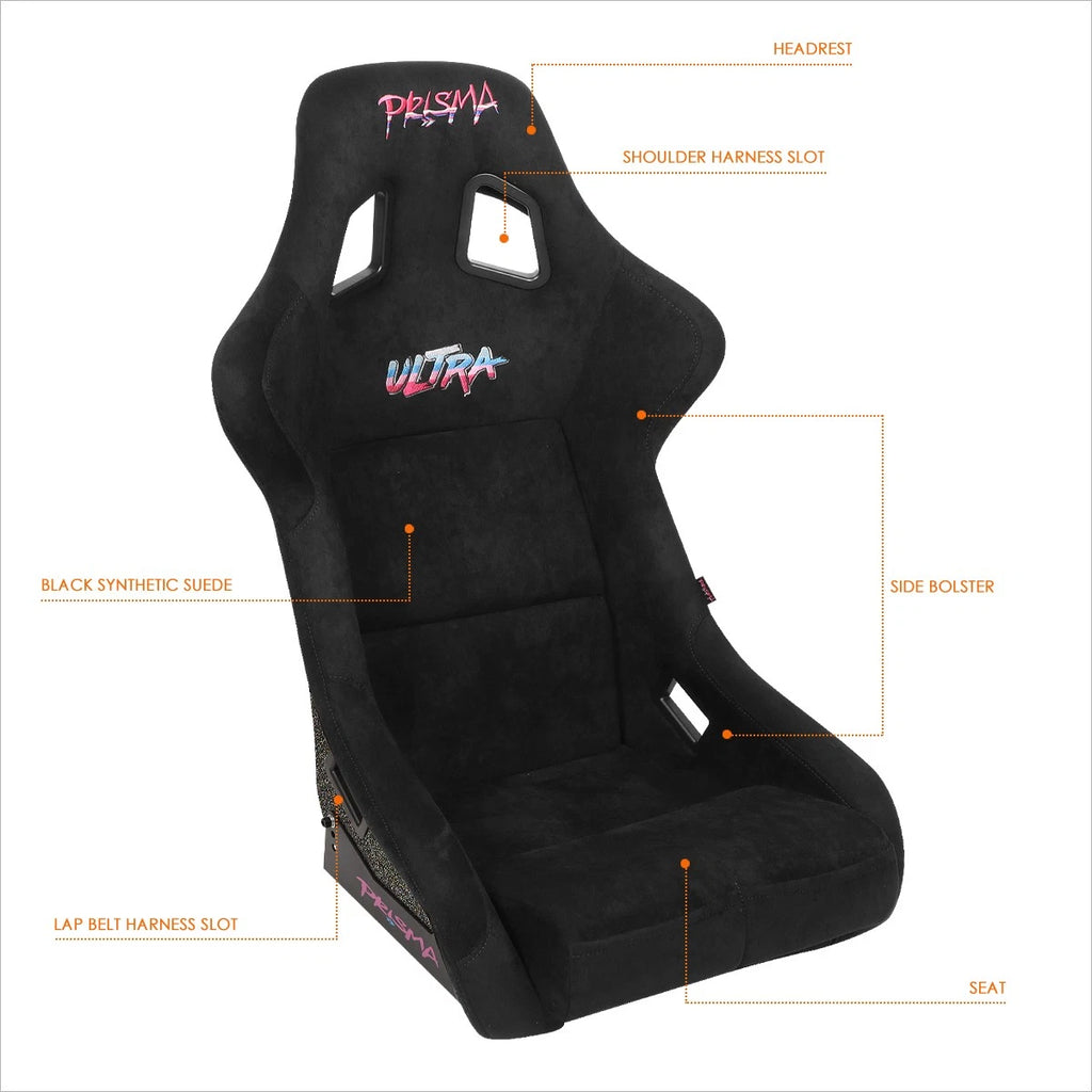 NRG Innovations FRP-302BK-ULTRA Racing Seat for Universal Fit (All Years)