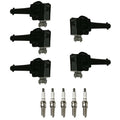 5X Ignition Coil Pack & Iridium Spark Plug for Volvo C30 C70 S40 (2006–2013)