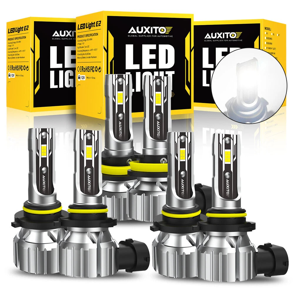 2X LED Bulbs Combo for H11 9005 9006 (Headlight Fog Light)