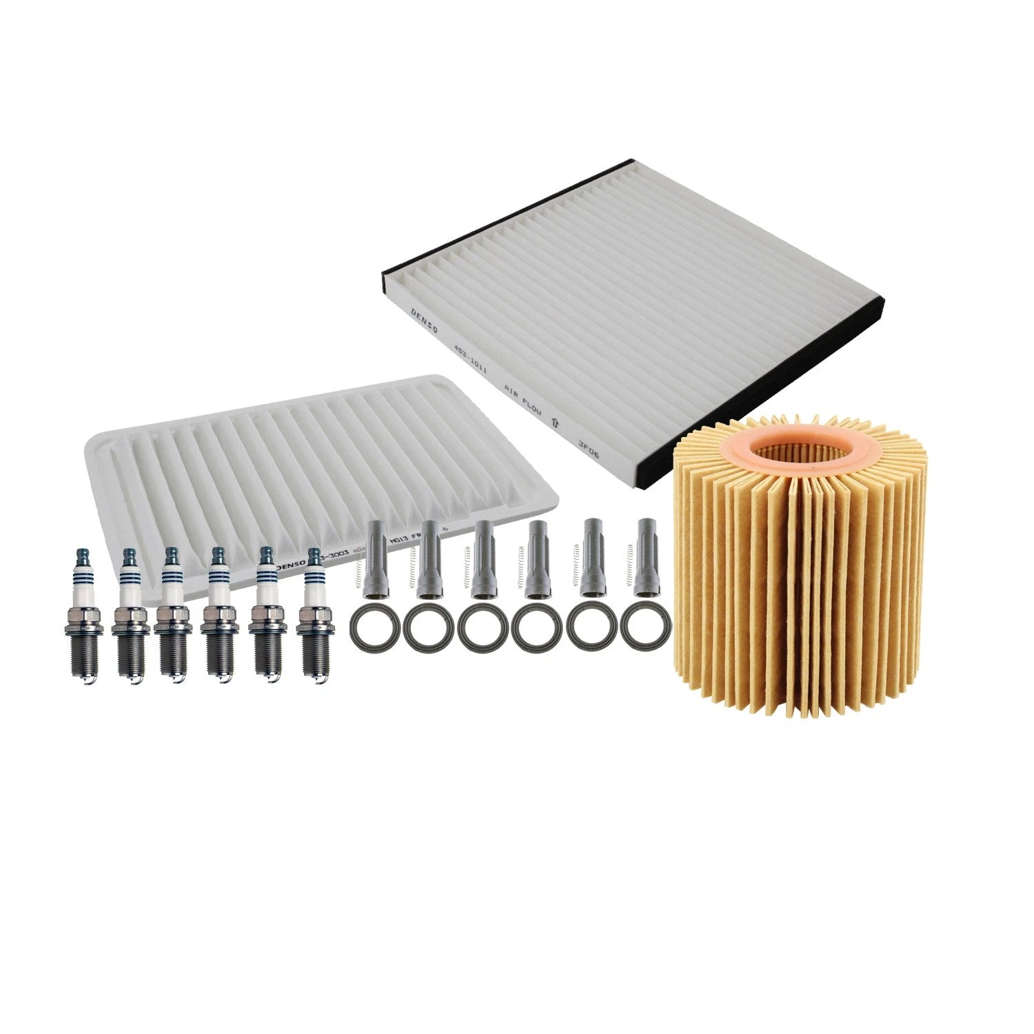 Denso Tune Up Kit 6 Spark Plugs & Boots for Lexus RX350, Toyota Sienna (2006–2020)
