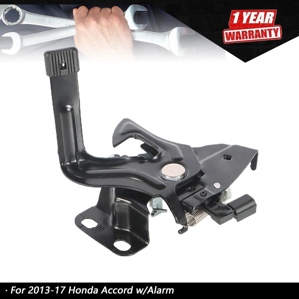 Hood Lock Latch for Honda Accord (2013–2017) w/Alarm