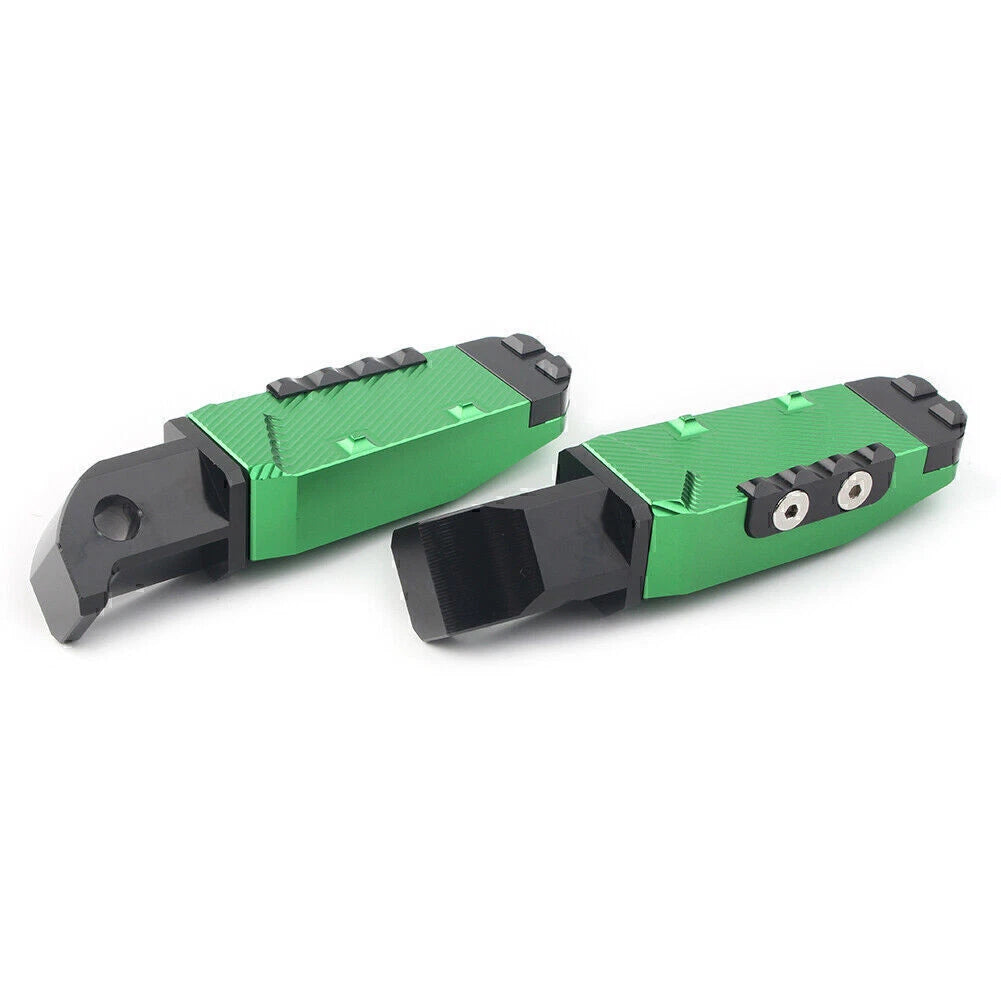 CNC Rear Passenger Footrests Foot Pegs for Yamaha FZ1 YZF R3 (2006–2020) Green