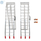 Set of 2 Folding Loading Ramps for Motorcycle ATV (1500lbs Capacity)