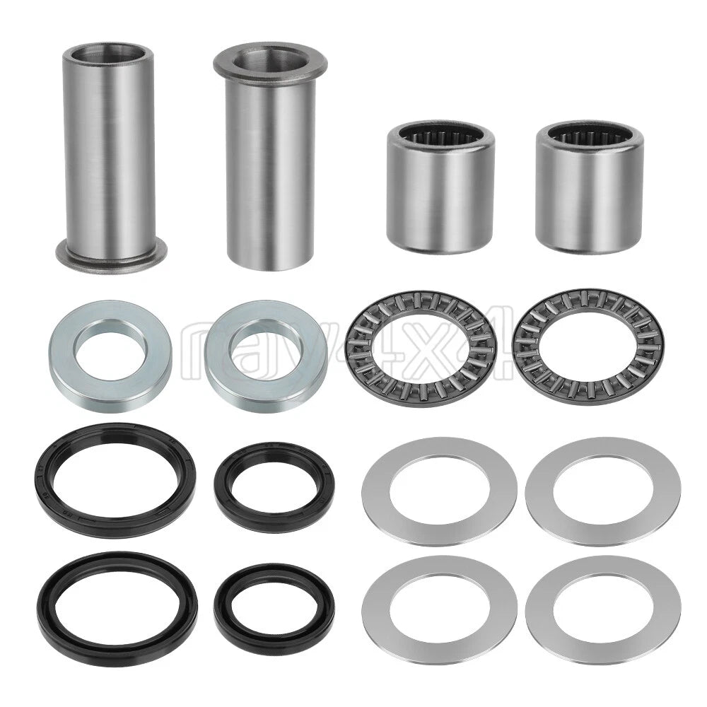 Swing Arm Bearing Seal Rebuild Kit for Suzuki RM125 RM250 (1996–2008), DRZ400 (2000–2023)