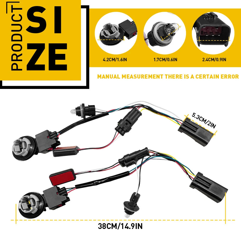 Rear Tail Light Wiring Harness for RAM 1500 2500 3500 (2013–2022)