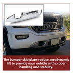 Front Bumper Skid Plate Valance for GMC Sierra 1500 (2016–2019) Chrome
