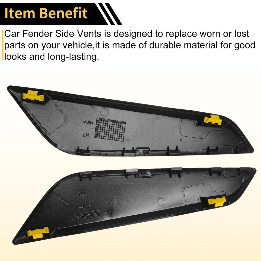 Air Flow Fender Vent Cover Trim for BMW 5 Series G30/G31 (2017–2023) Gloss Black 1 Pair