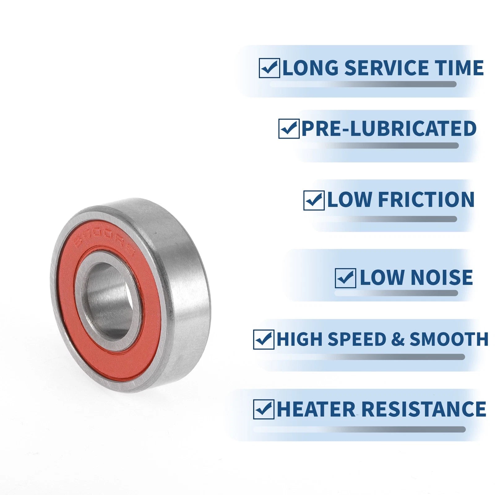 1 Pc 6000LLU Deep Groove Ball Bearing for Scooter Skateboard Wheel (N/A)
