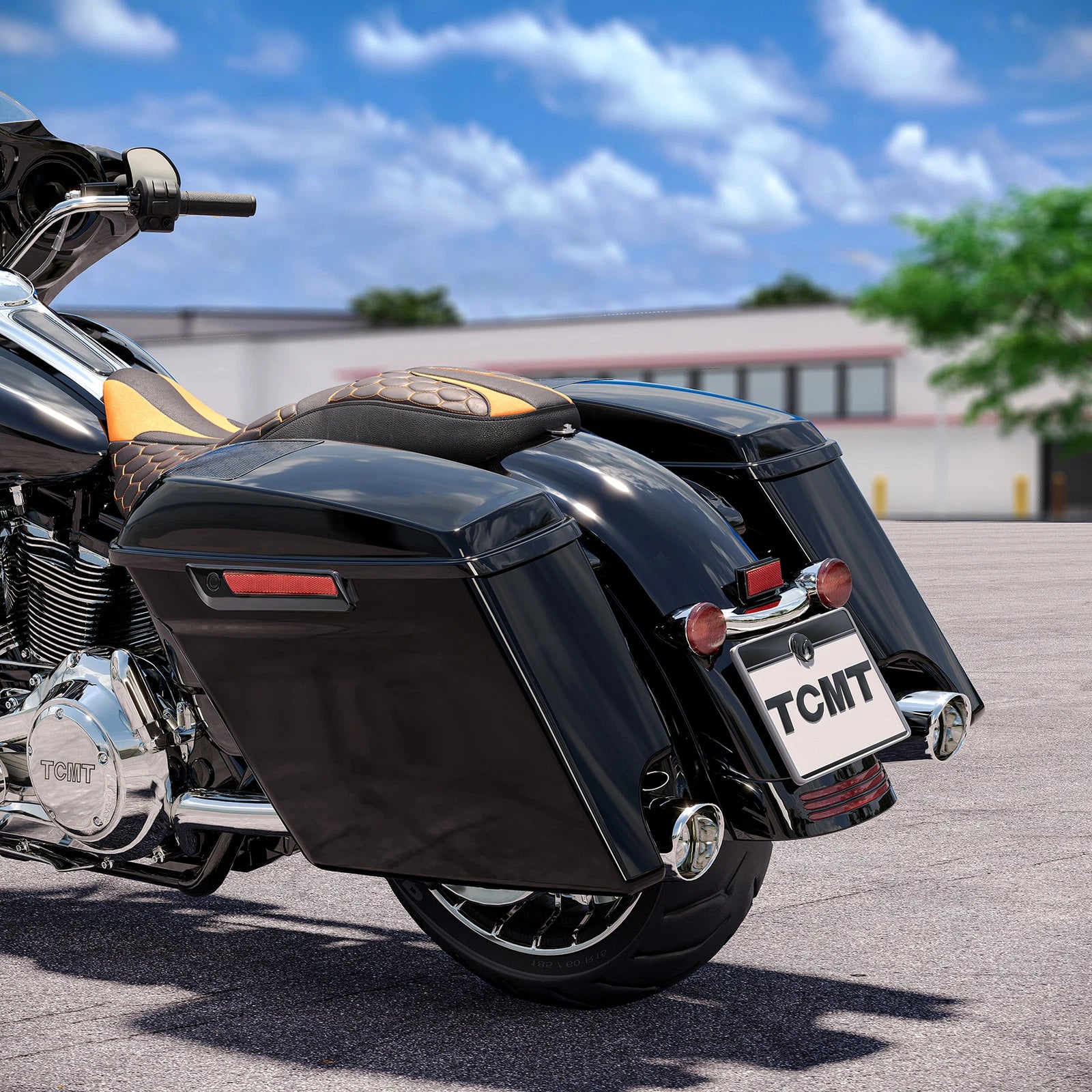 5" Stretched Saddlebags for Harley Touring (2014–2024) 6" x 9" Speaker Cutout