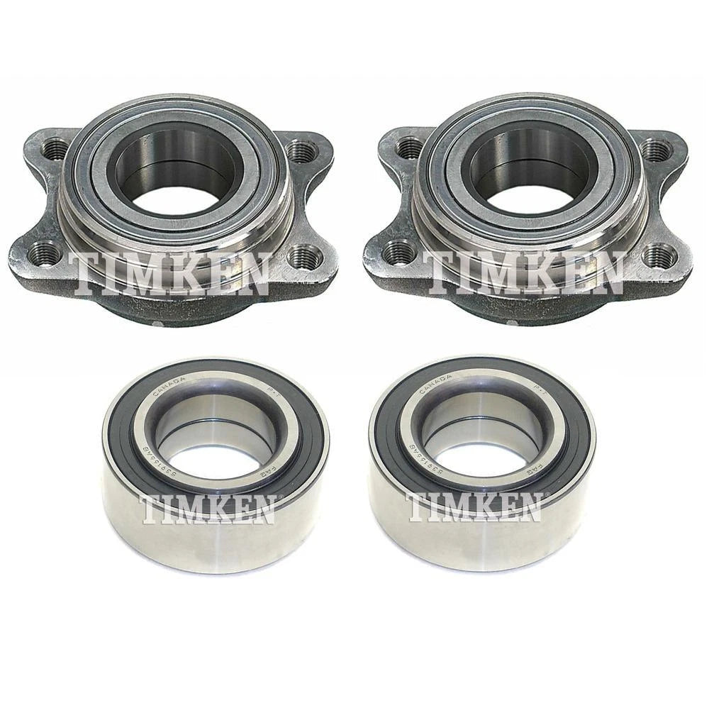 Set of 2 Wheel Bearing & Hubs for Audi A6 Quattro RS6 (2005–2011)