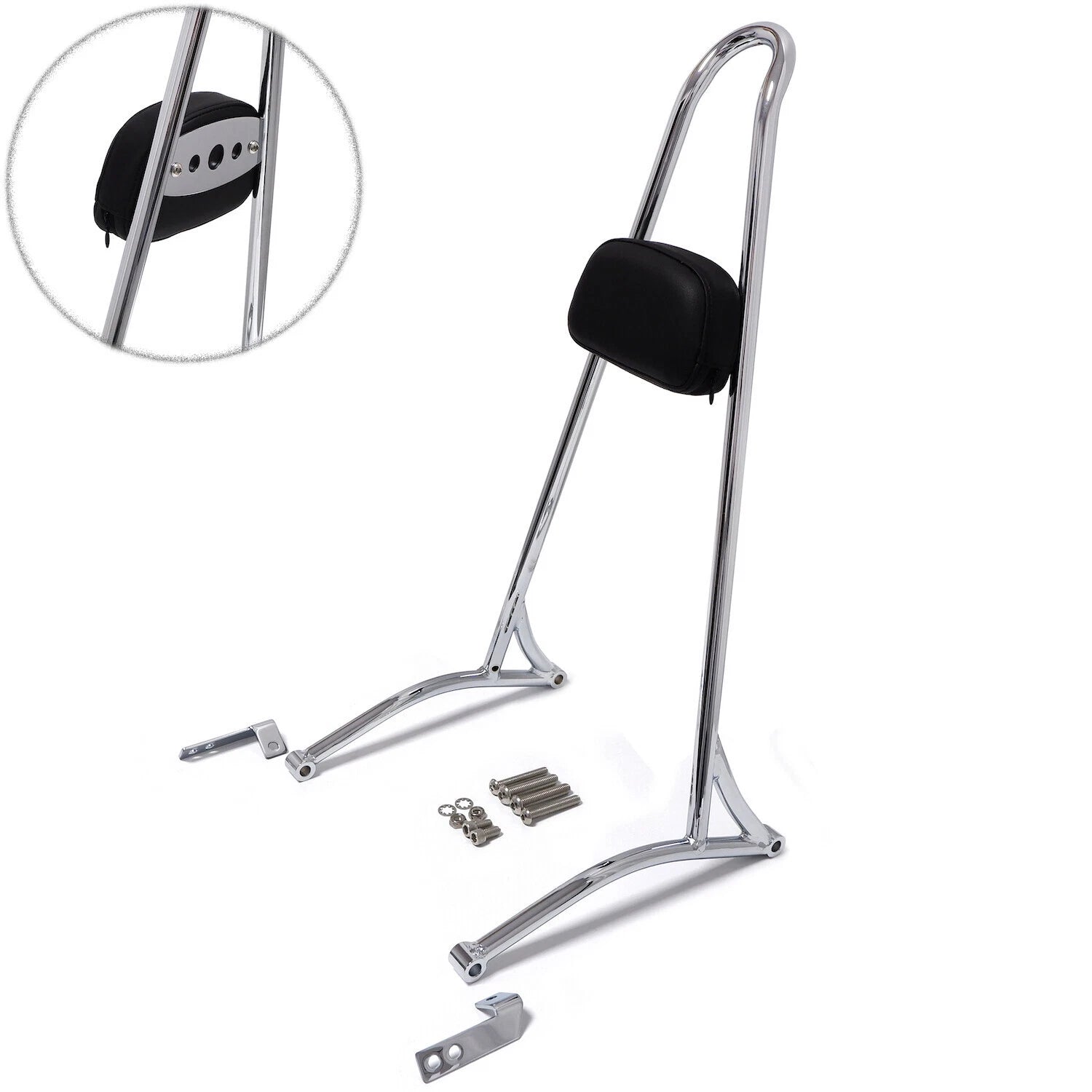 20" Passenger Backrest Sissy Bar for Harley Dyna FXD (2006–2017)