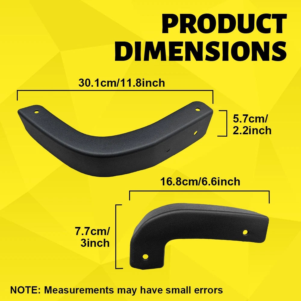 Set of 4 Mud Flap Guard Delete Covers for Silverado 1500 (2019–2025)