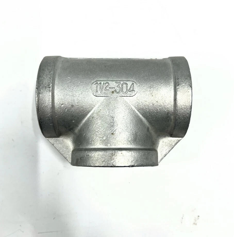 Stainless Steel Tee for 1 1/2in - 3 3/4in Female Threaded