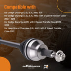 Pair of CV Axles for Dodge Durango Grand Cherokee (2011–2016) 3.6L AWD