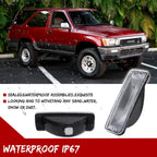 Clear Front Bumper Signal Lights for Toyota Pickup (1989–1995)