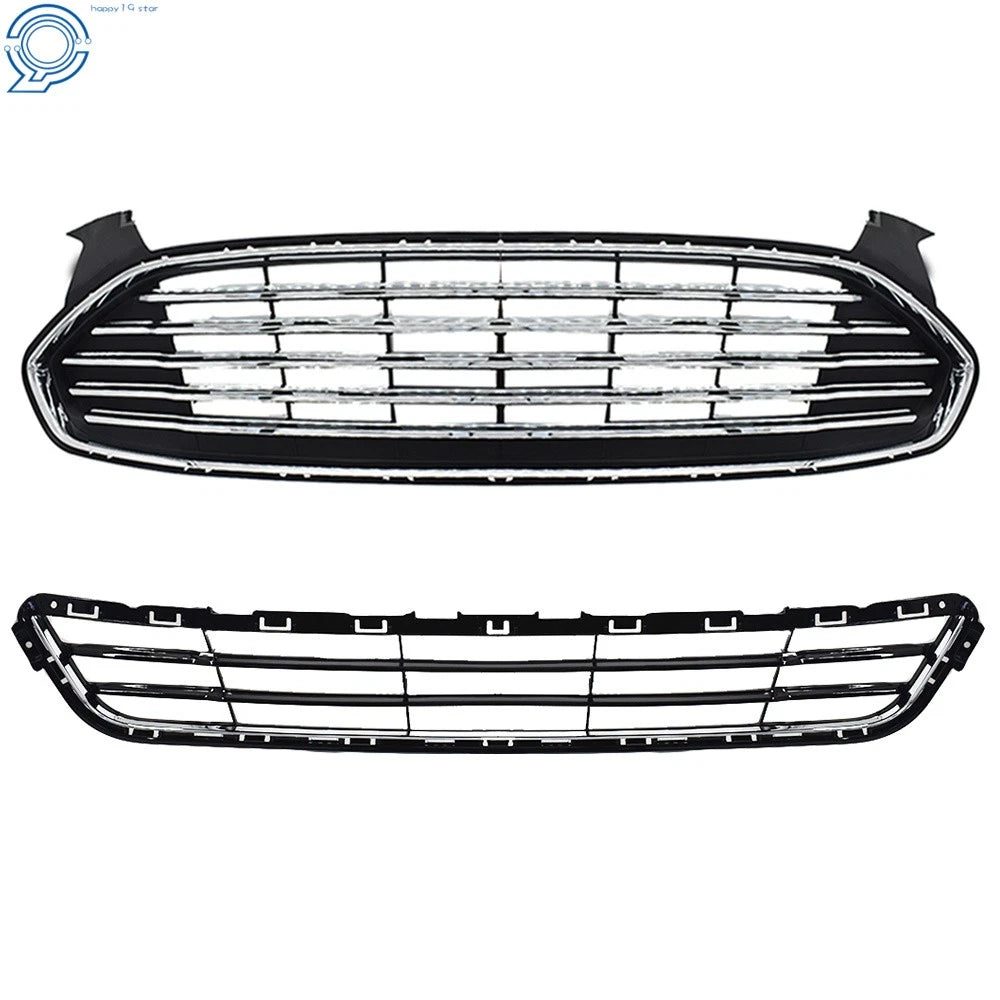 Headlight, Grille & Bumper Cover Kit for Ford Fusion (2013–2016)