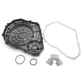 Black Aluminum Engine Clutch Cover with Gasket for Suzuki GSXR 600 750 (2006–2023)