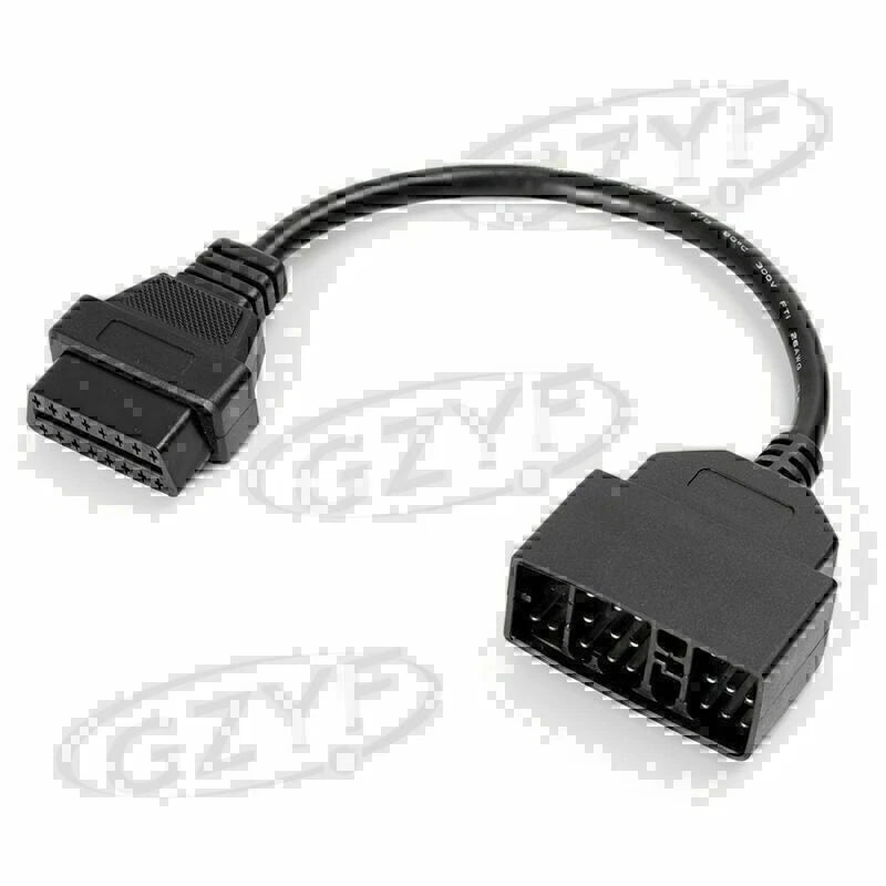 1pc 22Pin to 16Pin OBD1 to OBD2 Connector Cable for Toyota (1990–1999)