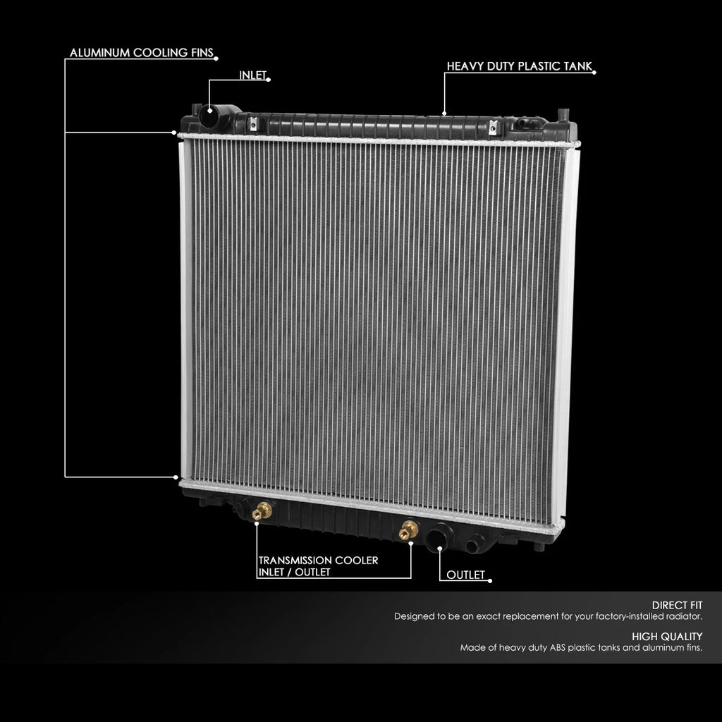 Aluminum Radiator for Ford F150 F250 F350 Super Duty Lobo (1998–2004)