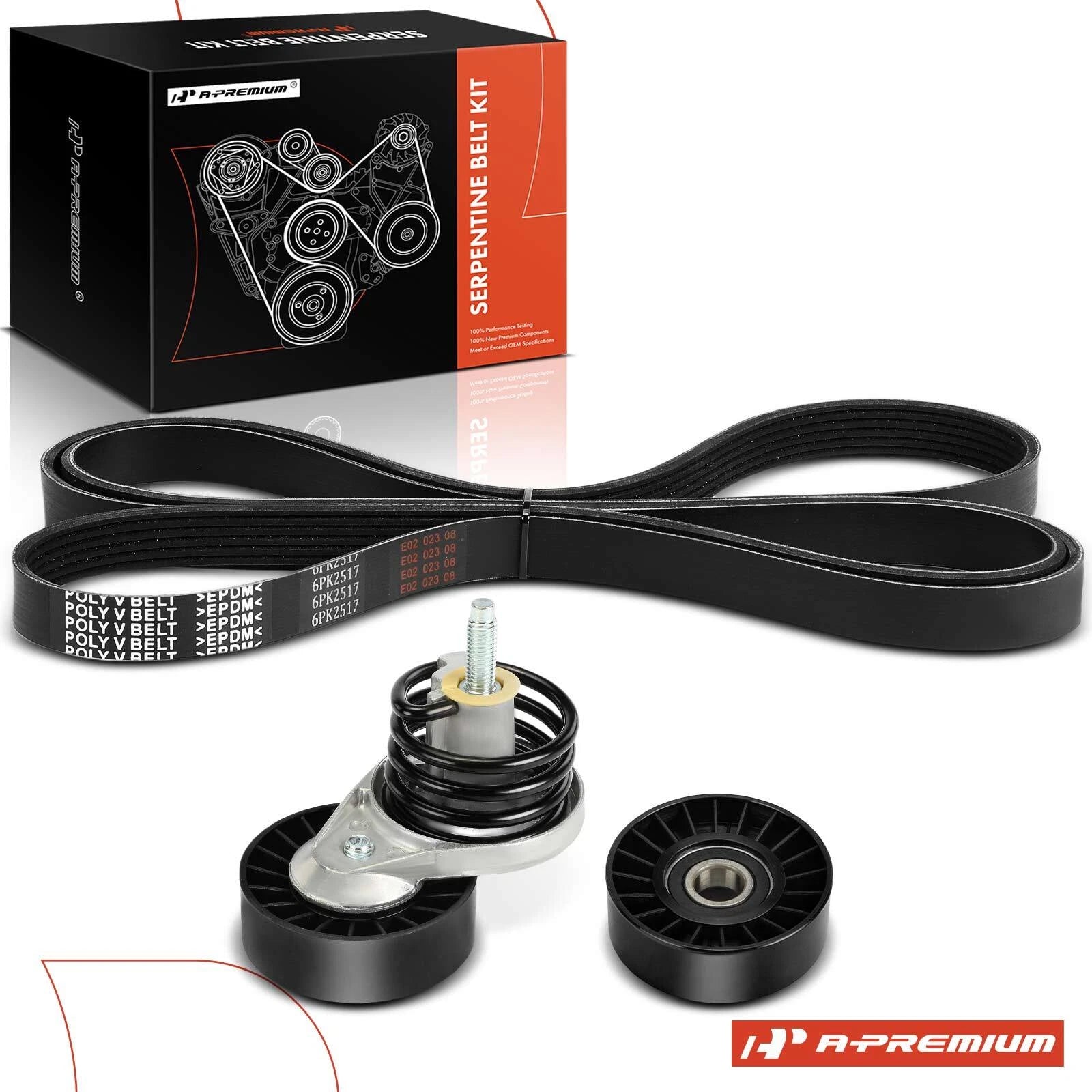 3X Serpentine Belt Drive Component Kit for Ford F-150 F-250 F-350 (2015–2020)