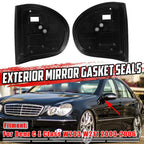 LH+RH Door Mirror Gasket Seals Set for Mercedes E Class W211 (2003–2006)