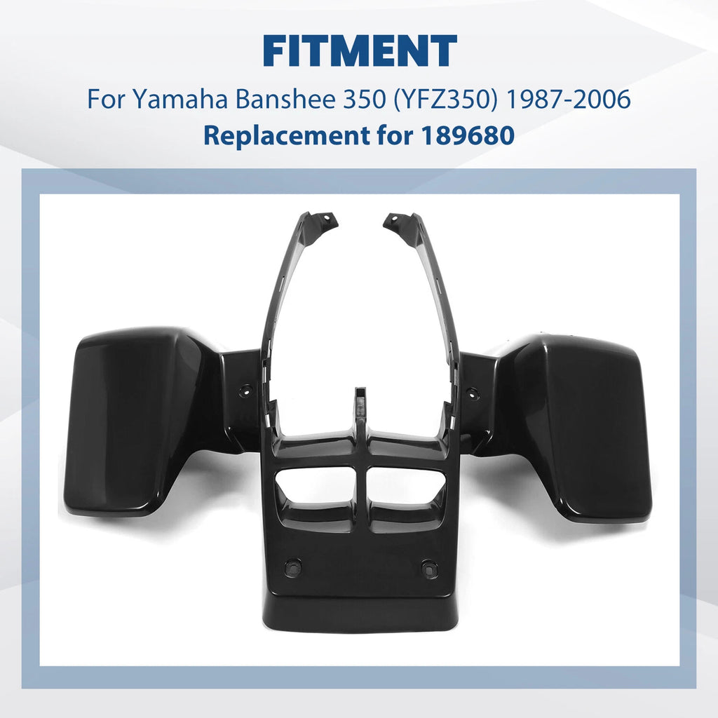 Black Front Fender Plastic Body Kit for Yamaha Banshee 350 (1987–2006)