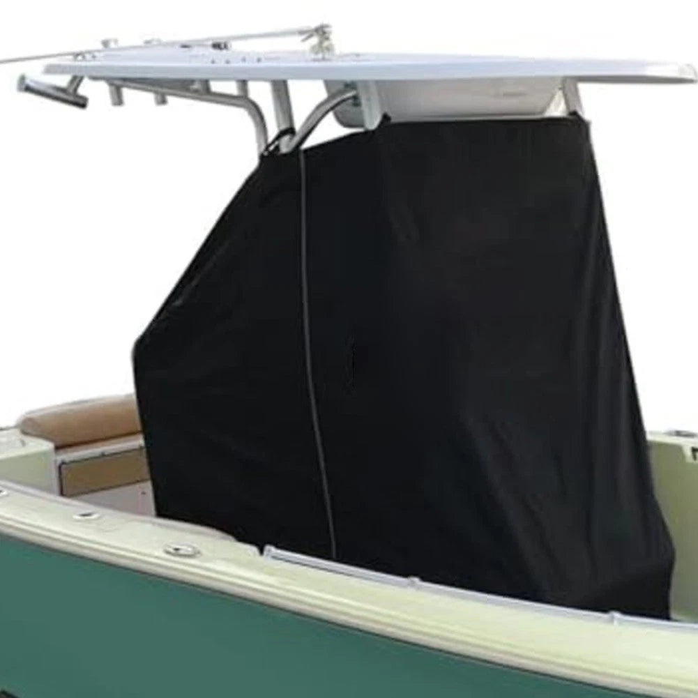 T Top Center Console Cover for Boats (Black, Weather Resistant)
