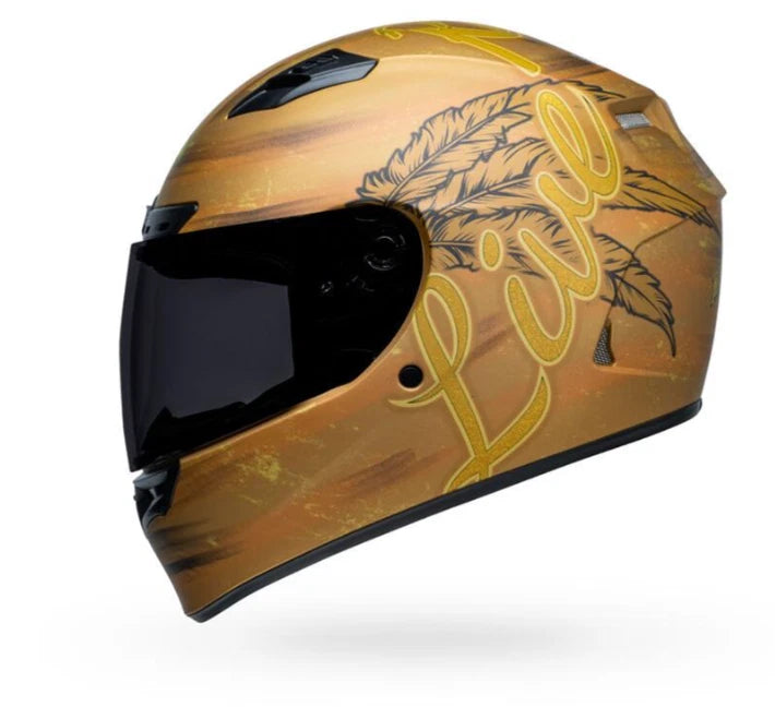 Bell Qualifier DLX MIPS Full Face Helmet for Motorcycle (Matte Gold)