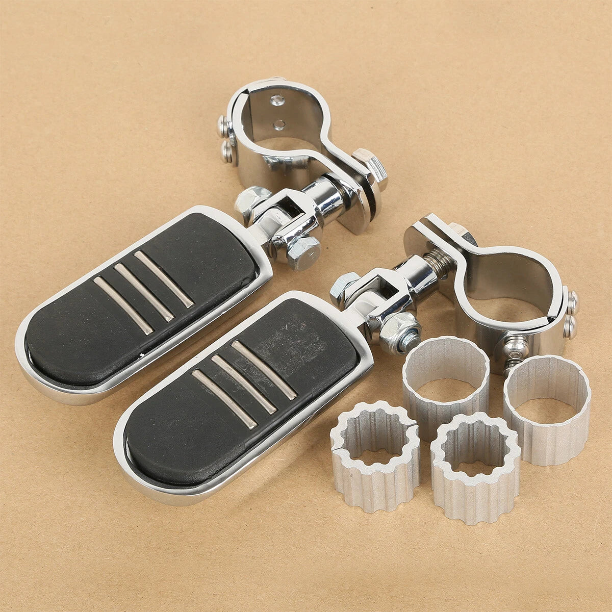 Adjustable Footpeg Footrest Pegs for Harley Touring Dyna (25-35mm)