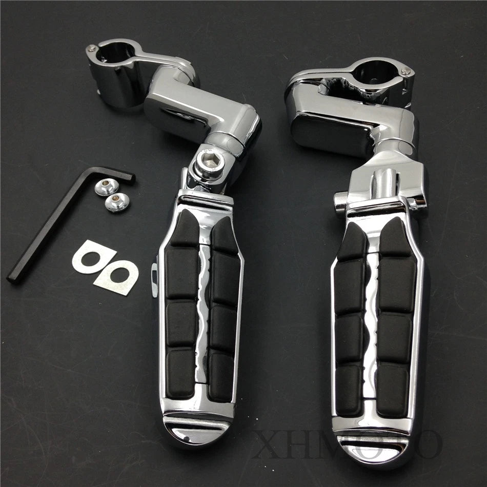 1.5" Highway Radical Tombstone Offset Mount Clamp Foot Peg for Honda GoldWing