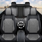 Set of 5 Faux Leather Waterproof Seat Covers for Toyota RAV4 (2013–2026)