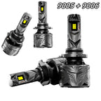 Set of 4 9005 + 9006 LED Headlight Kit Bulbs for High Low Beam (80000LM, 6500K)