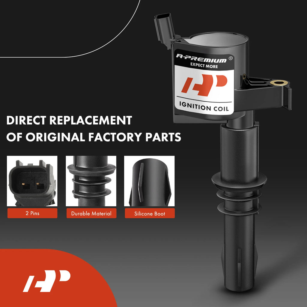 Set of 8 Ignition Coils & Spark Plugs for Ford F150 (2004–2008)