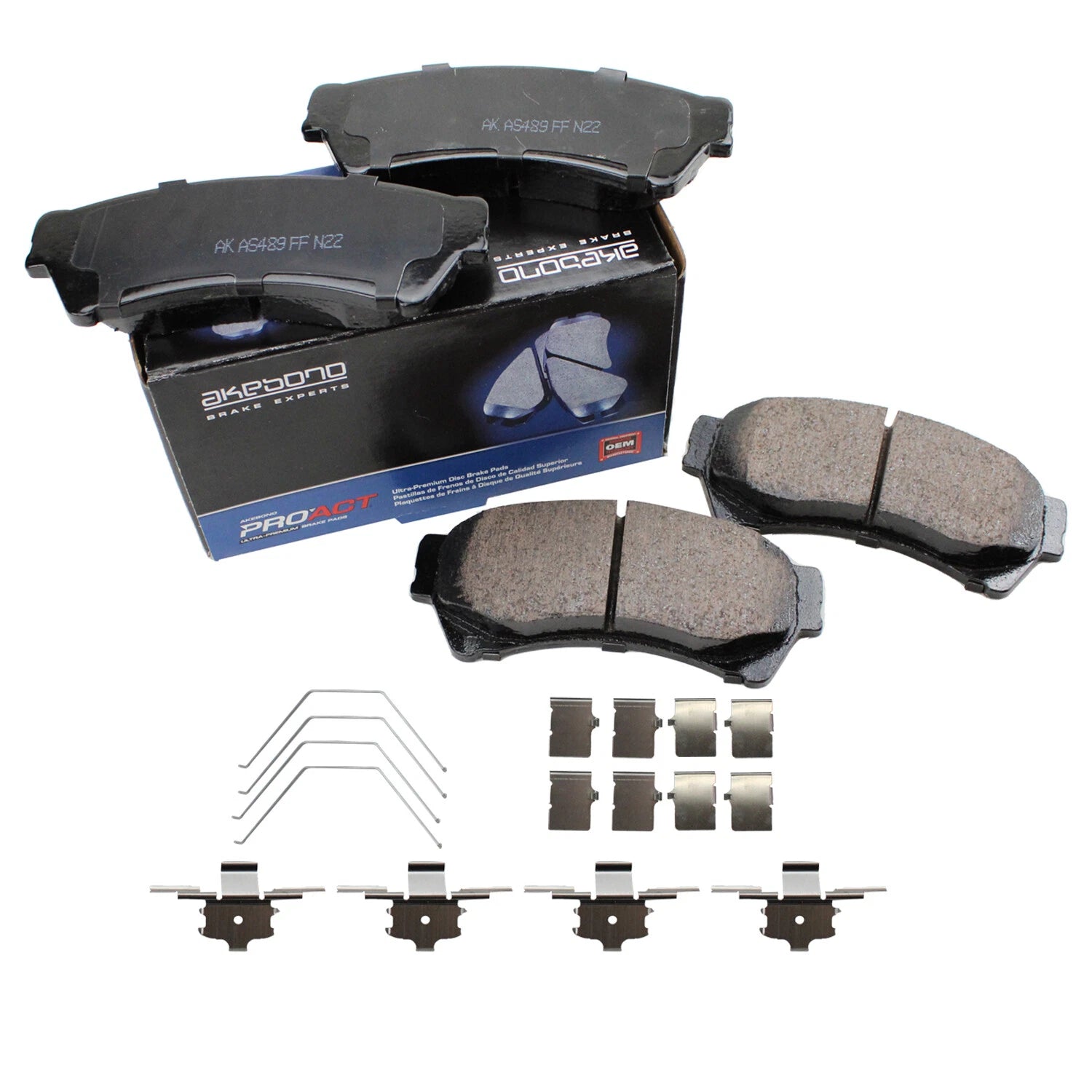 Front ProAct Disc Brake Pads for Ford Fusion Lincoln MKZ Mazda 6 (2013–2020) ACT1164