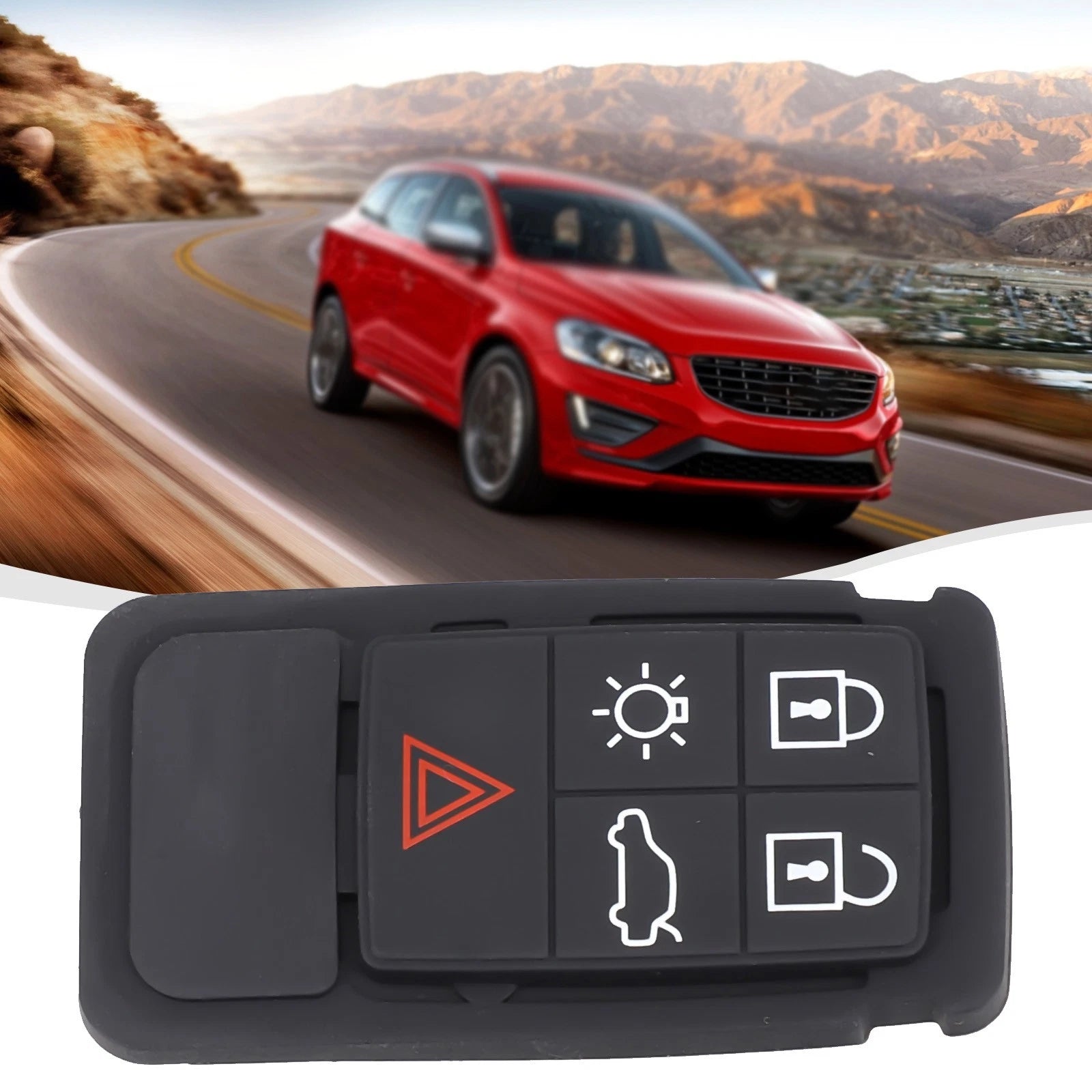 Rubber Button Pad for Volvo XC60 XC70 V70 S60 S80 (2008–2017)