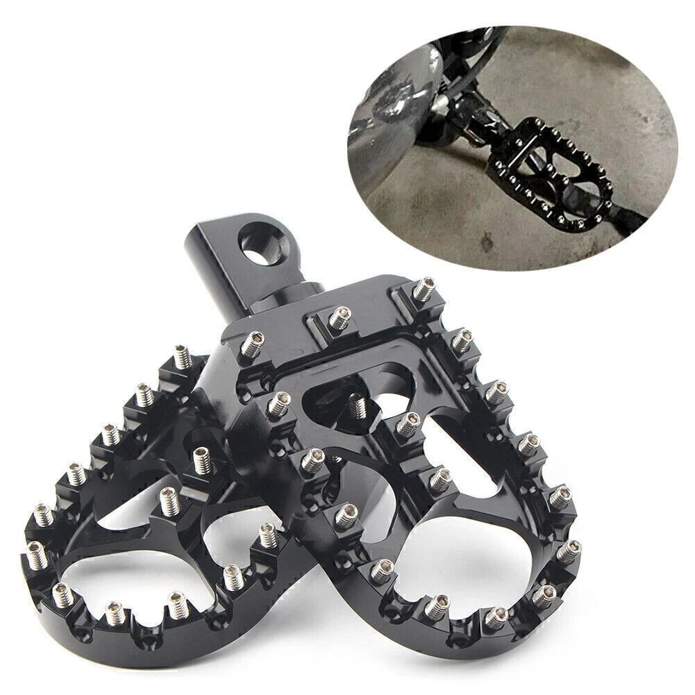 Wide Foot Pegs for Harley Dyna Sportster Iron 883 Fatboy Bobber (2000–2023)