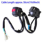 2 x 7/8" Handlebar Dash Switch for Honda Harley Motorcycle