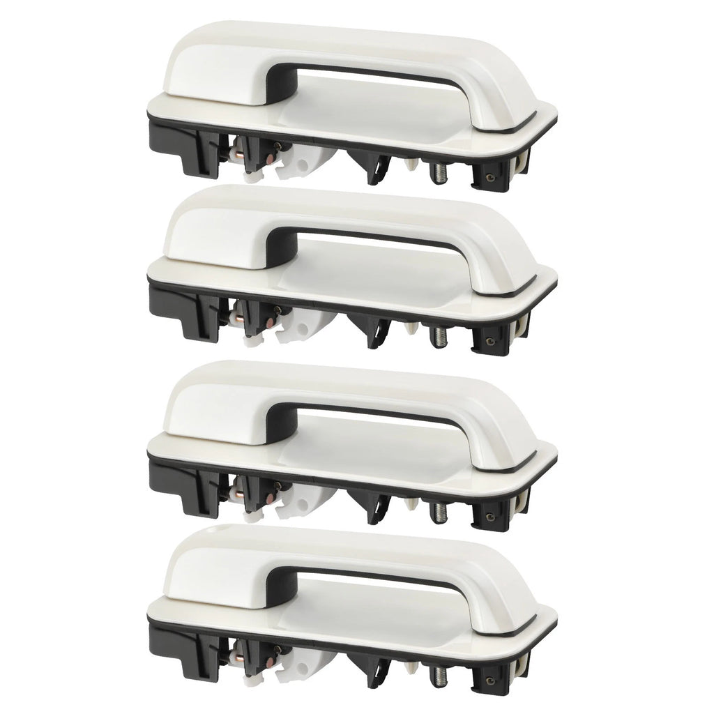 Pearl White Door Handles Front and Rear Set for Ford F-150 (2015–2020)
