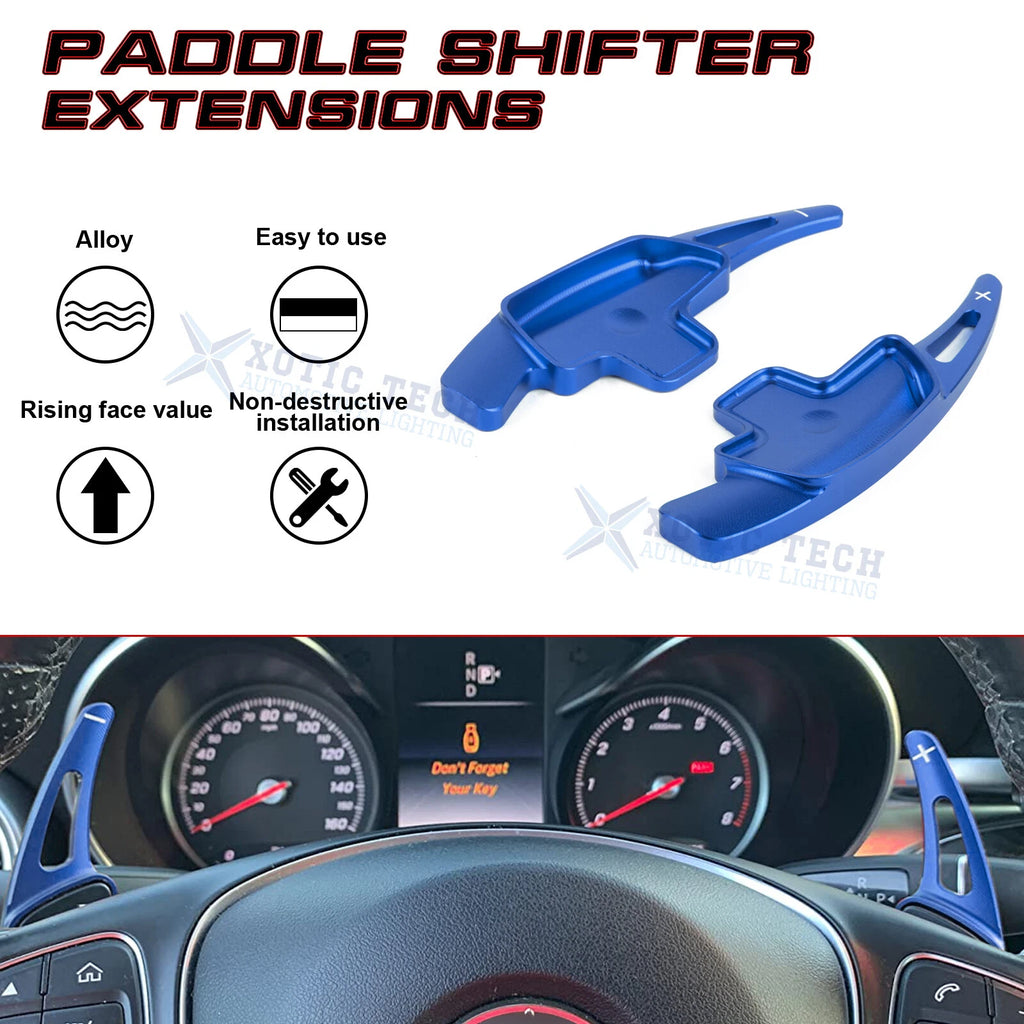 Blue Aluminum Paddle Shifter Extension for Mercedes-Benz (2014-2024)