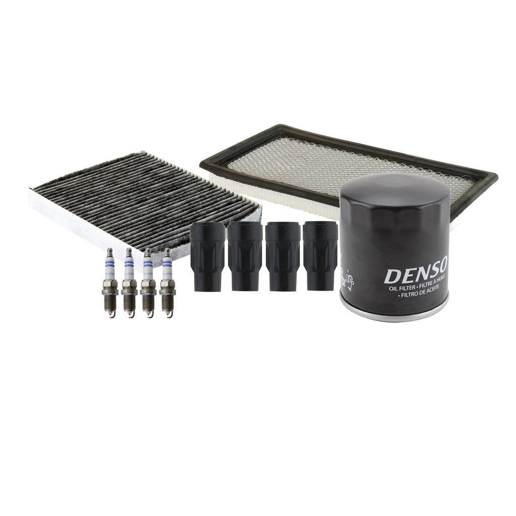 Tune Up Kit with 4 Spark Plugs & Boots for Dodge Caliber, Compass, Patriot (2007–2017)