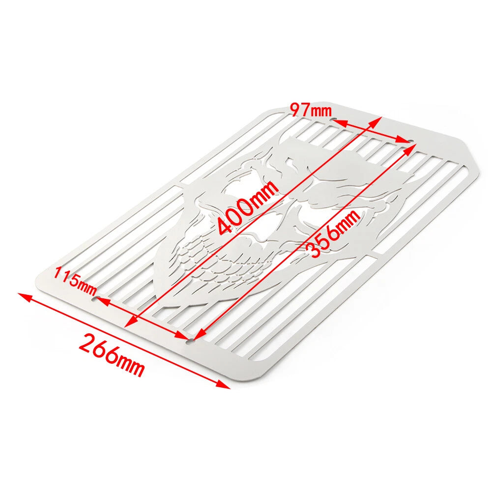 Skull Radiator Grill Protector Cover for Kawasaki Vulcan VN1500 (1996–2008)