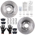 Set of 2 Rear Brake Rotors + Ceramic Brake Pads for Honda Civic (2006–2015)