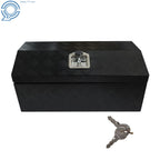30in Black Aluminum Tool Box for Pickup Trailer Garage (Lockable)