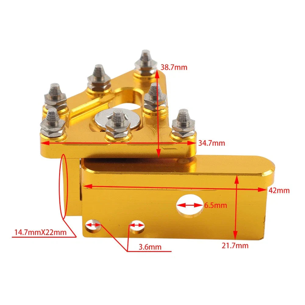 CNC Brake Pedal Lever Step Plate for Universal DRZ CRF SMR SMC SXC SX Red