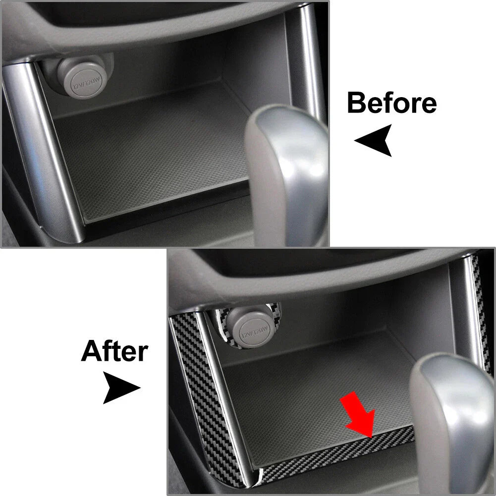 Black Center Console Storage Cover Trim for Subaru Forester (2009-2013)