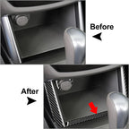 Black Center Console Storage Cover Trim for Subaru Forester (2009-2013)